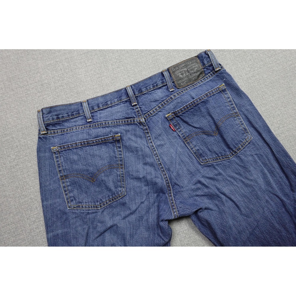 Levi's 514 Regular Fit Jeans Mens 38x30 Blue Medium Wash Straight Denim Pants